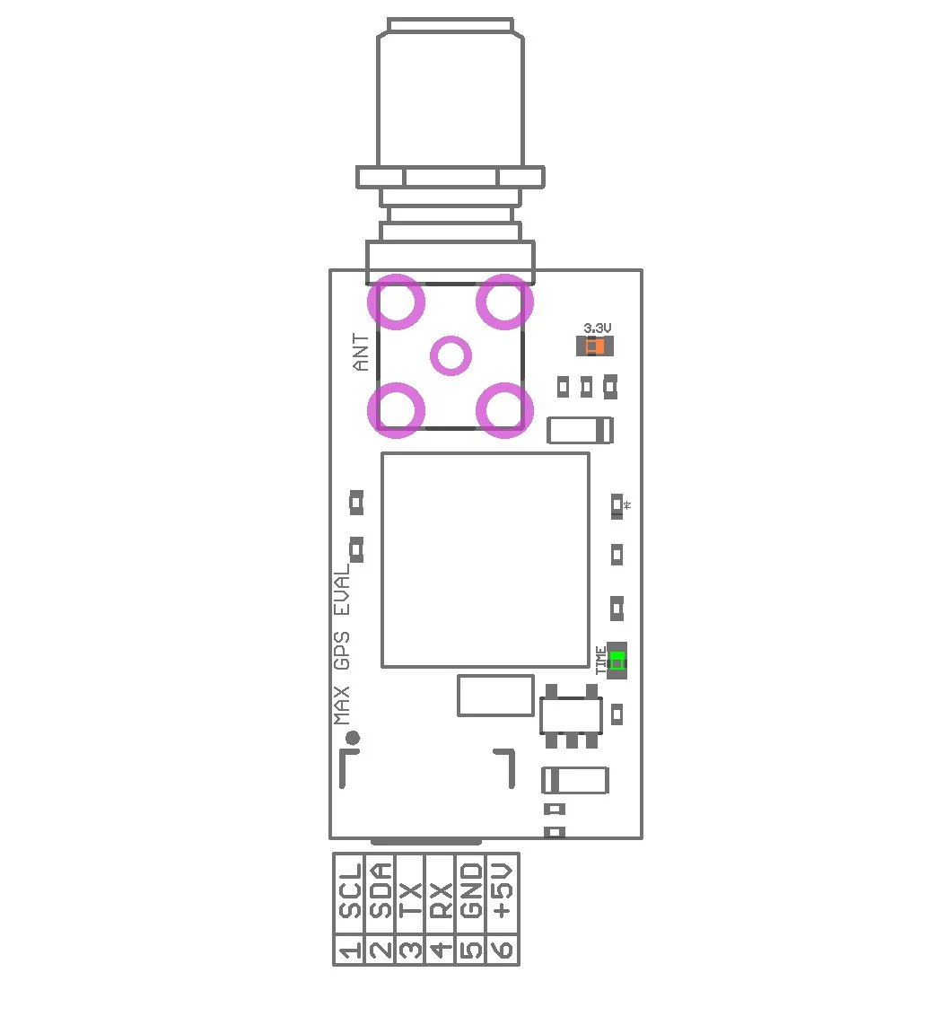MAX-M8Q GPS GLONASS BeiDou 18Hz receiver with SMA connector - Image 3