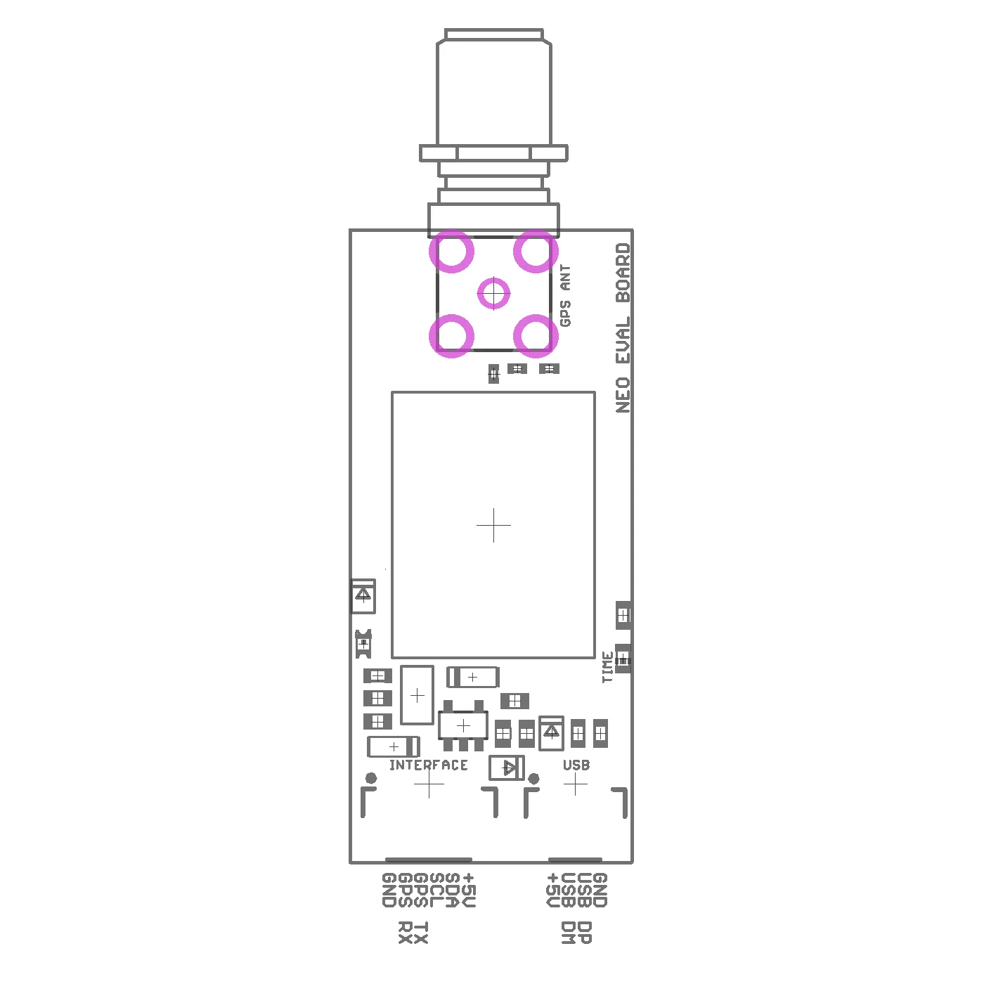 NEO-M8N GPS GNSS receiver board with SMA for UAV, Robots - Image 3