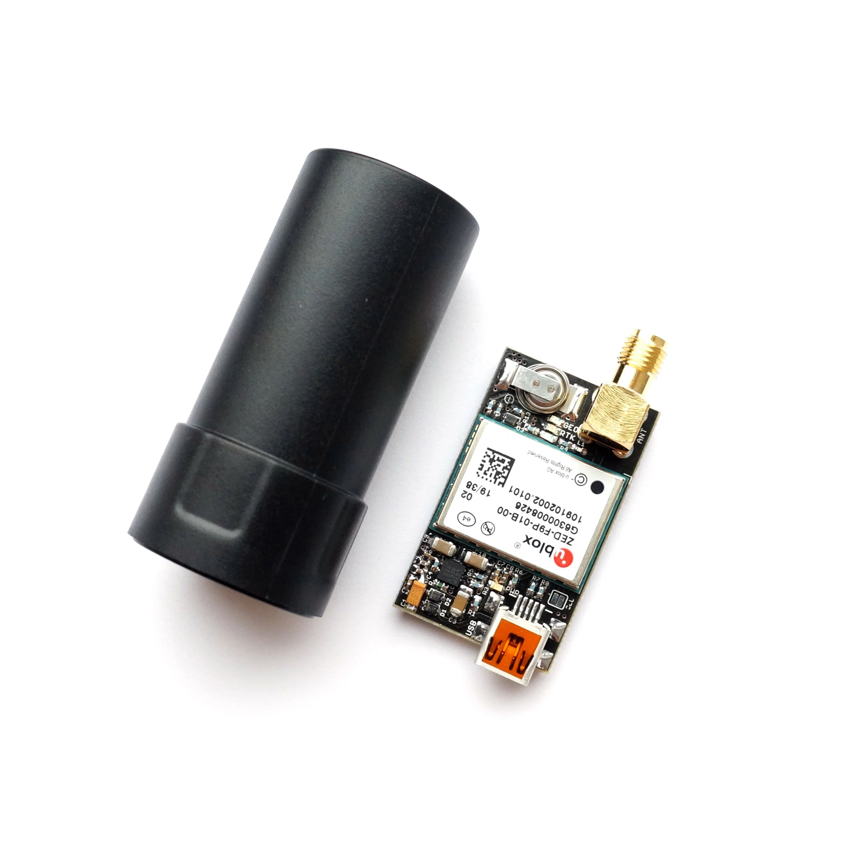 ZED-F9P RTK GNSS receiver board with GNSS Active Quad Helix Antenna - Image 2