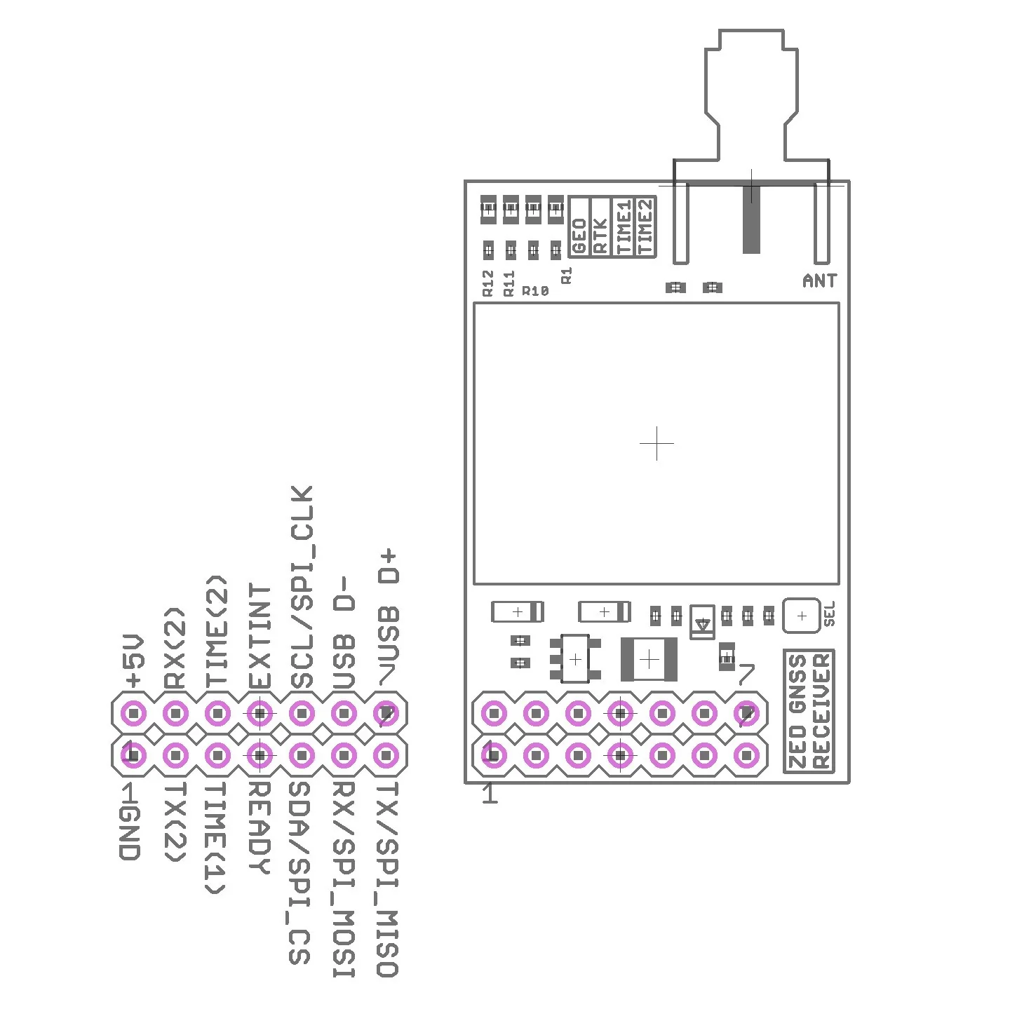 ZED-F9T 5G Network Synchronization RTK InCase PIN timing module SMA - Image 3