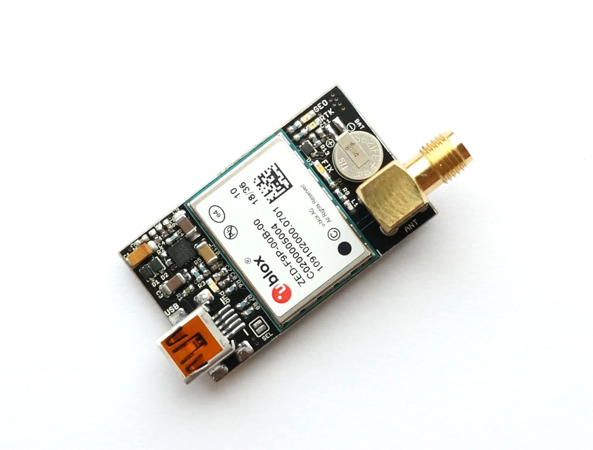 ZED-F9H high precision GNSS module for heading applications: SMA, USB