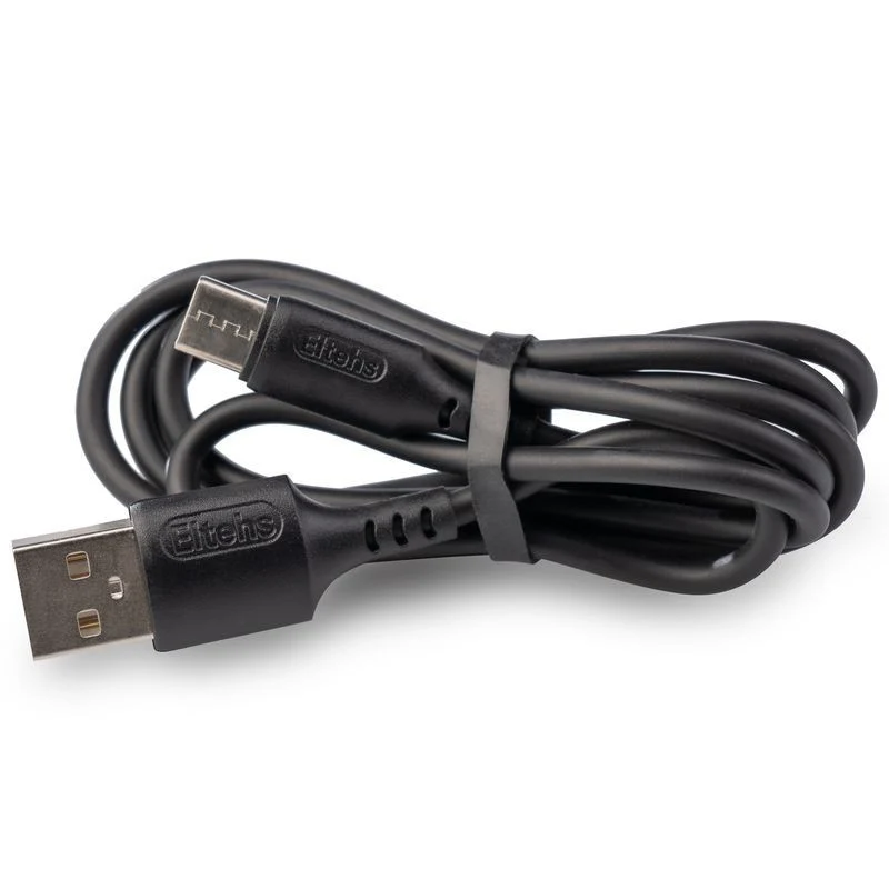 USB-C to USB A liquid silicone cable 1m (black)