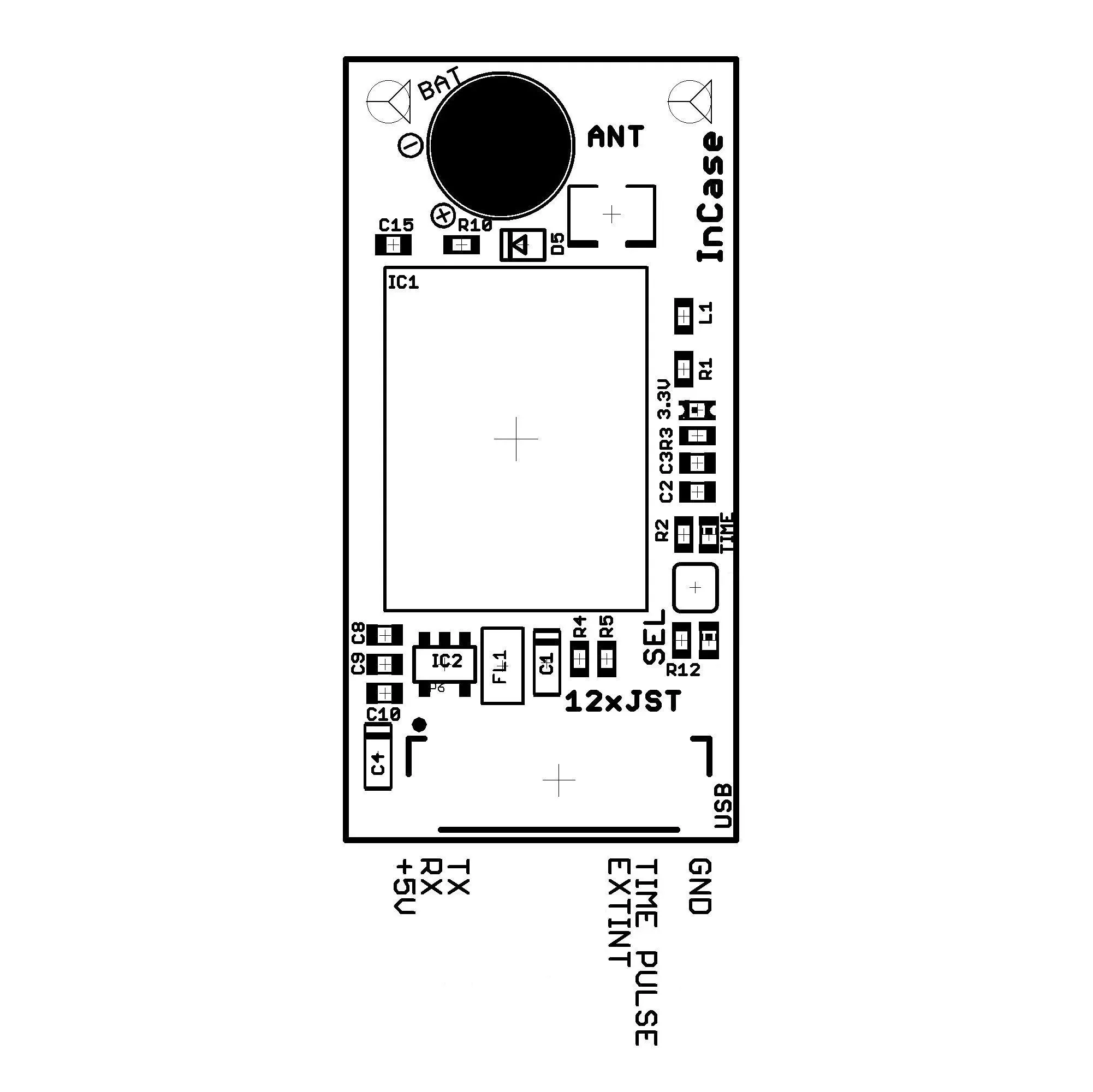 NEO-F10T L1/L5/E5a InCase series TIME & RAW receiver board - Image 3