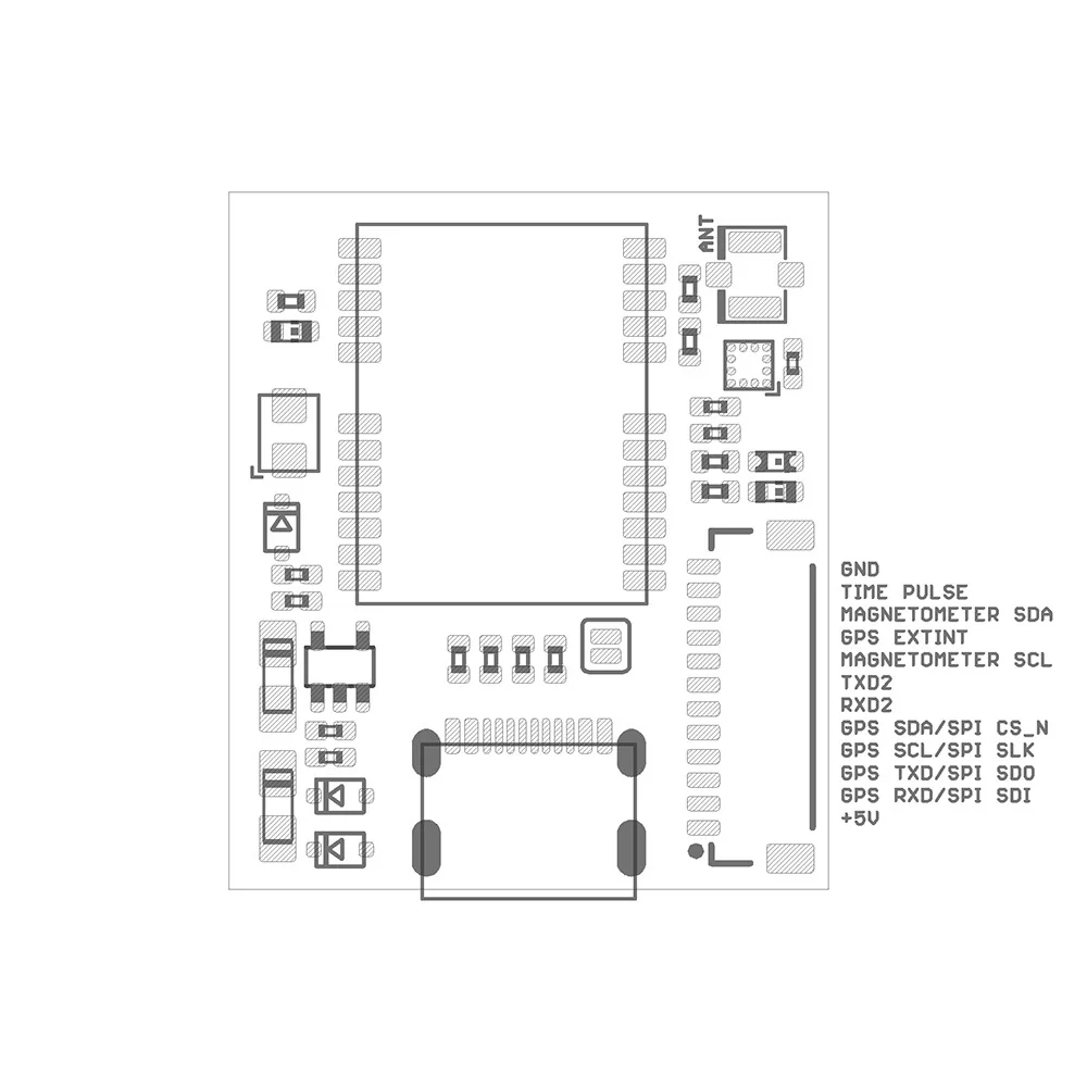 NEO-F9P-15B USB C Multi-band L1,L5 RTK GNSS U.FL antenna LIS3MDL - Image 3