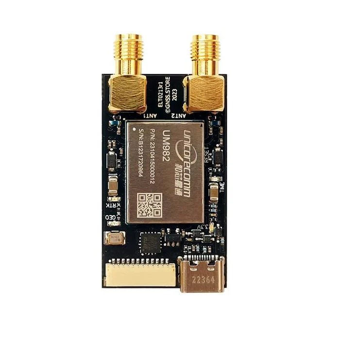 UM982 Dual Channel RTK GNSS receiver board with USB C and JST - Image 2