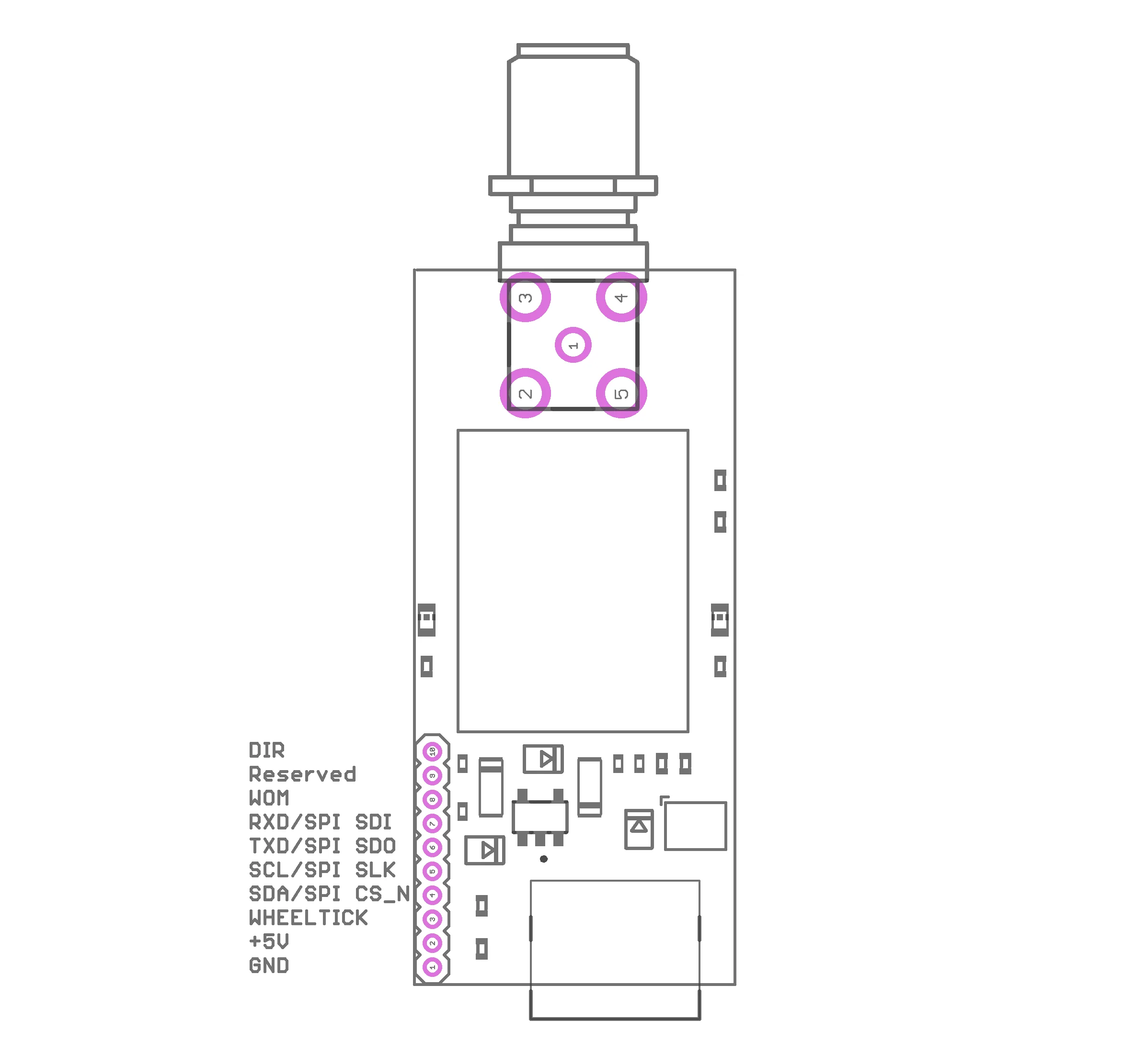 NEO-M9V USB C GNSS UDR/ADR module with SMA - Image 3