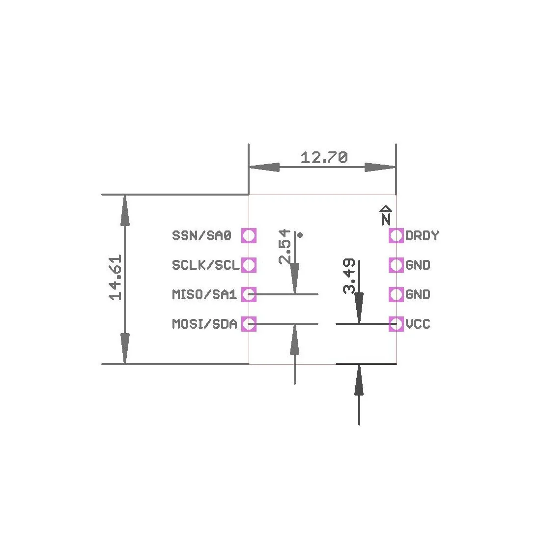 RM3100 Professional Grade Magnetometer for integration SPI and I2C - Image 4