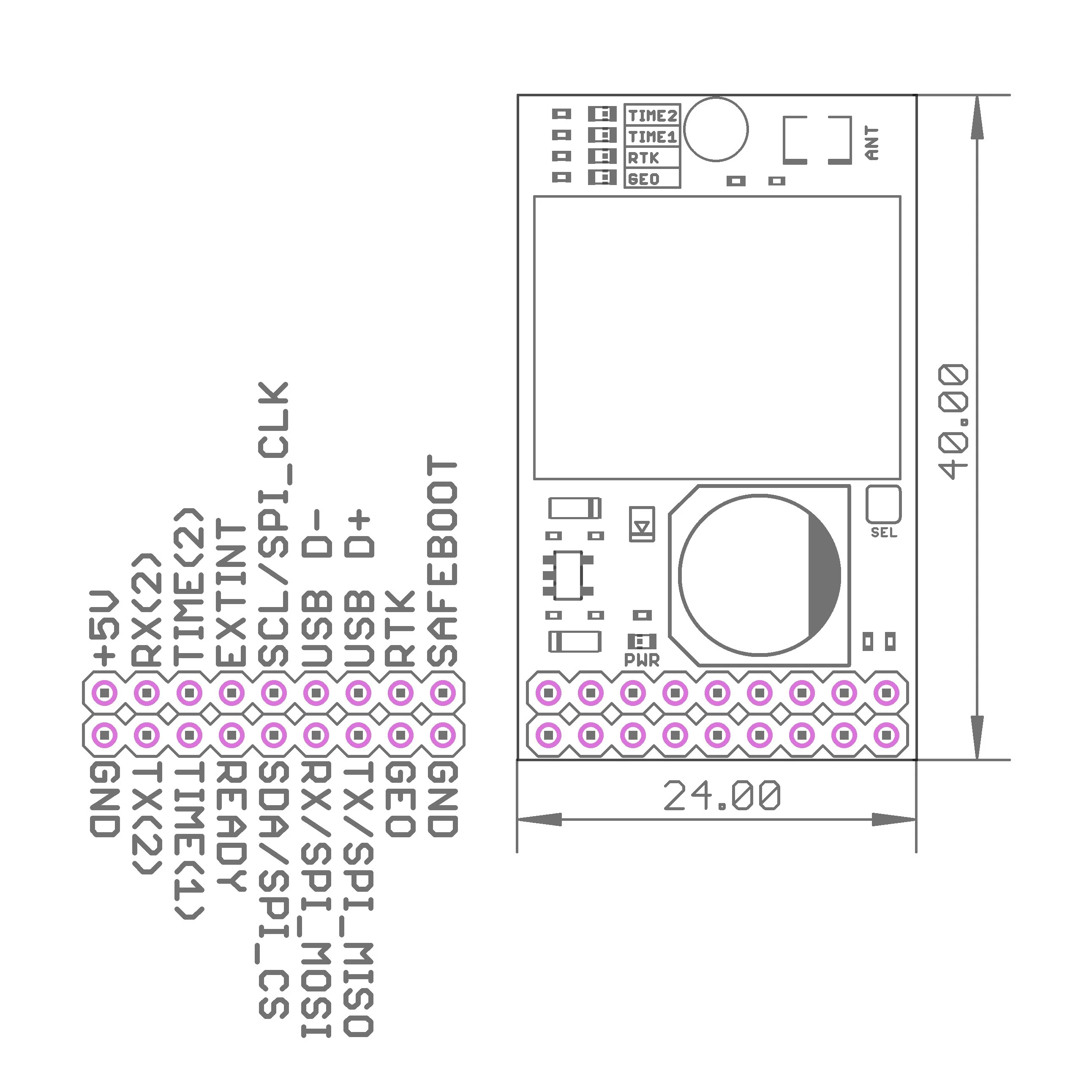 ZED-X20P INDUSTRIAL all-band high precision GNSS module InCase PIN GNSS receiver board with IPEX (U.FL) - Image 3