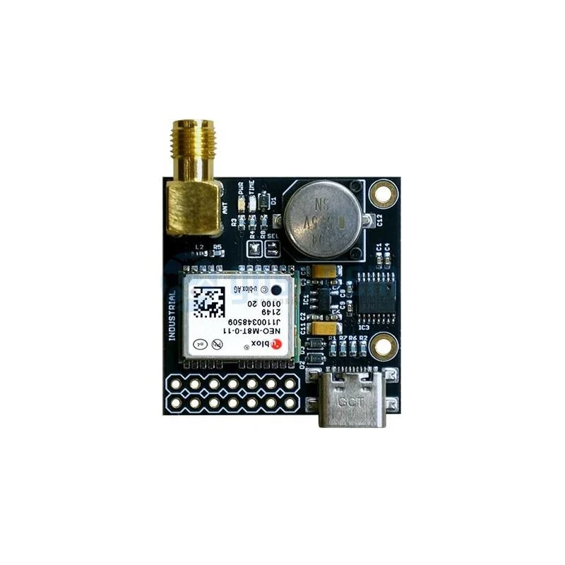 NEO-M8T RS232 INDUSTRIAL TIME and RAW receiver board with SMA - Image 2