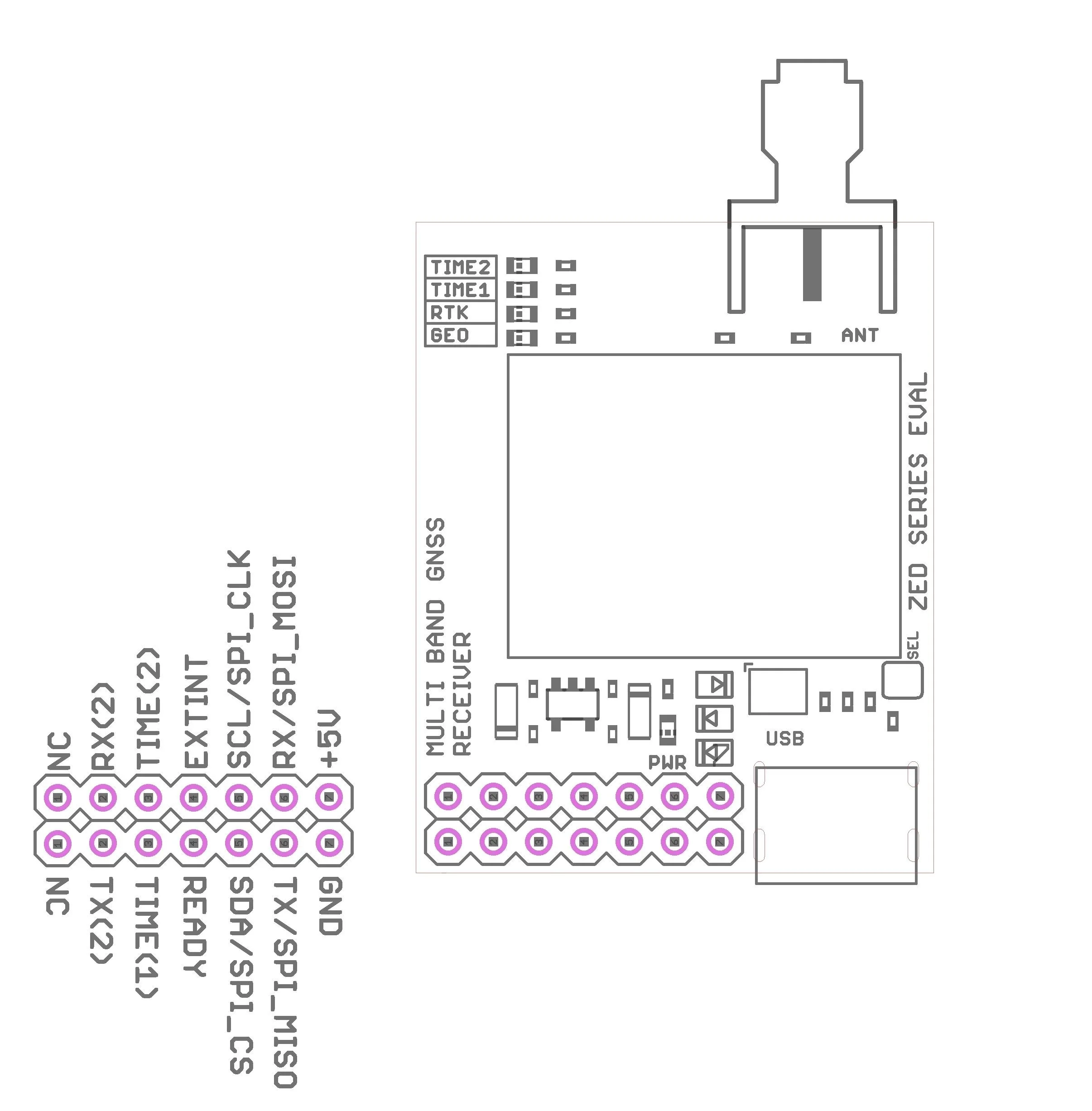 ZED-F9T 5G Network Synchronization USB type C timing module with SMA - Image 3