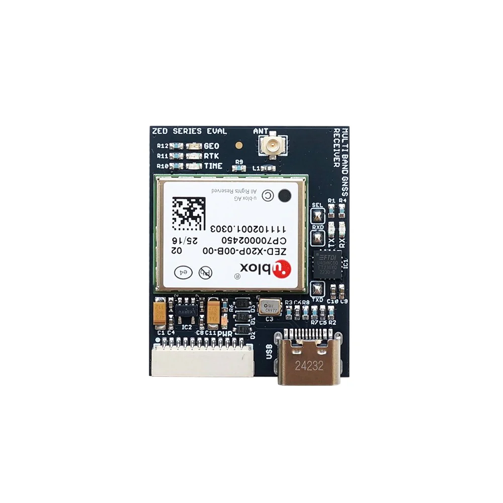 ZED-X20P all-band high precision GNSS module with UF.L and USB C