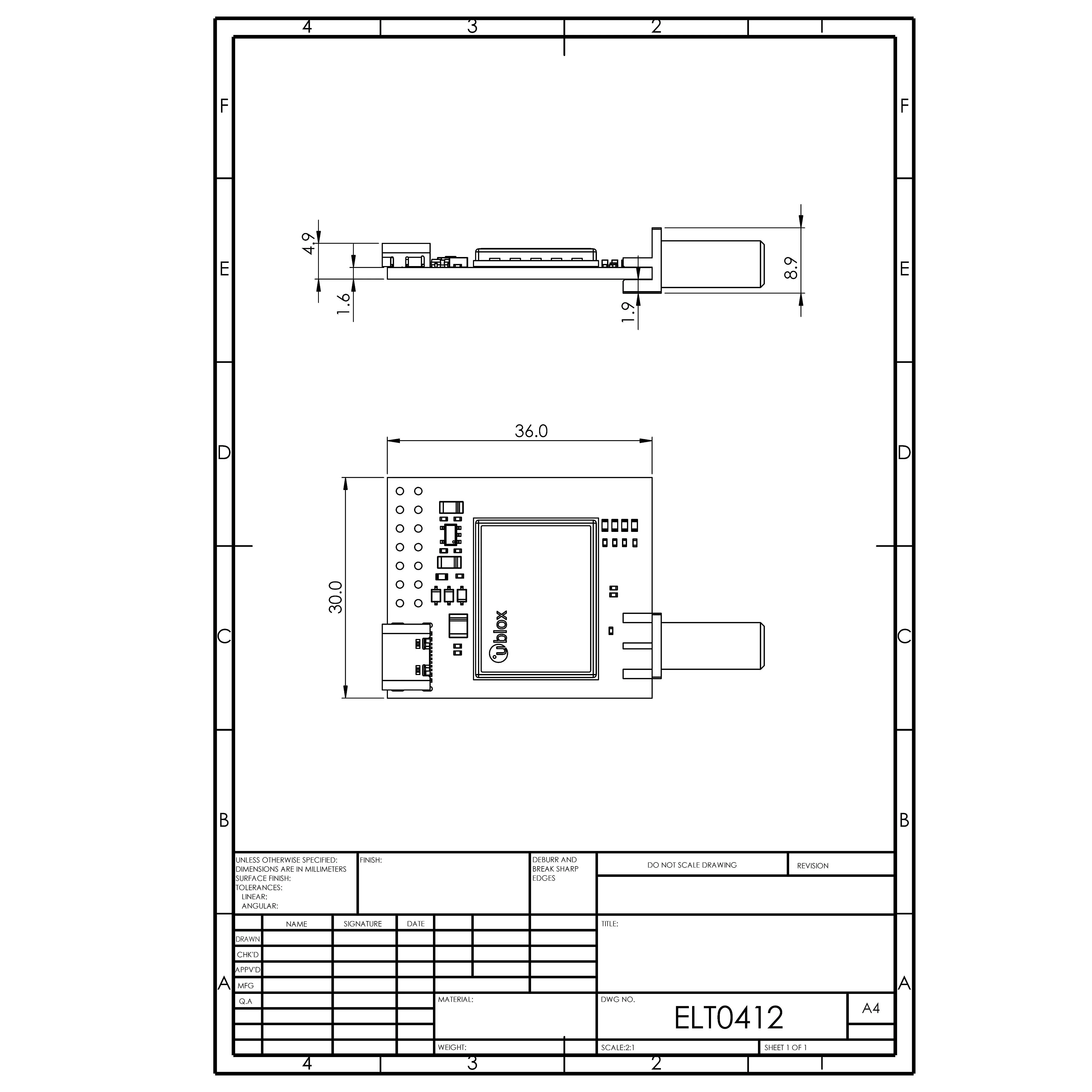 ZED-X20P all-band high precision GNSS module with SMA and USB C - Image 5