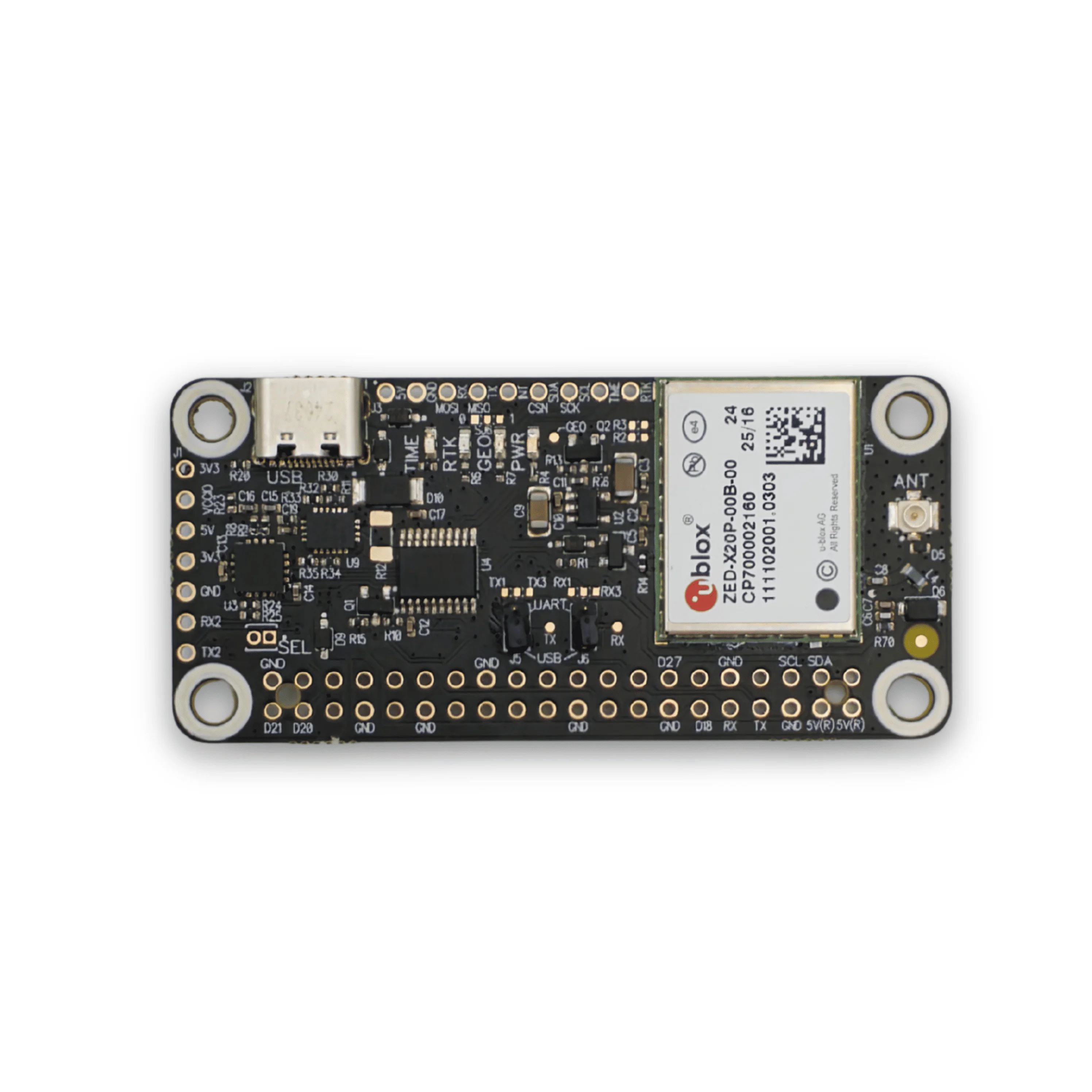 ZED-X20P RTK GNSS Raspberry PI HAT