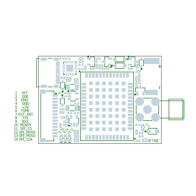 M20 RTK GNSS receiver board with USB C and JST - Image 3