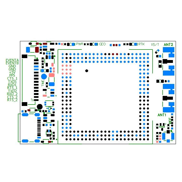 mosaic-H Dual Channel RTK InCase PIN GNSS receiver board with JST and USB C - Image 5
