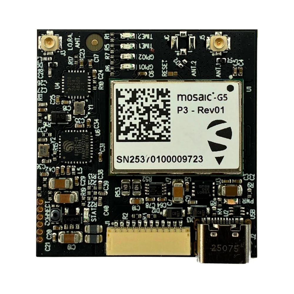 mosaic-G5 RTK whith LoRa technology GNSS receiver board, USB-C / JST connectors - Image 2