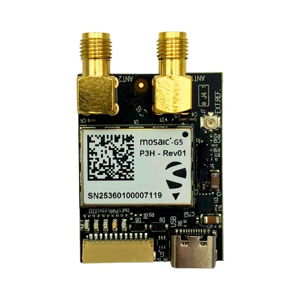 mosaic-G5 P3H Dual Channel RTK GNSS receiver board with USB C and JST - Image 2